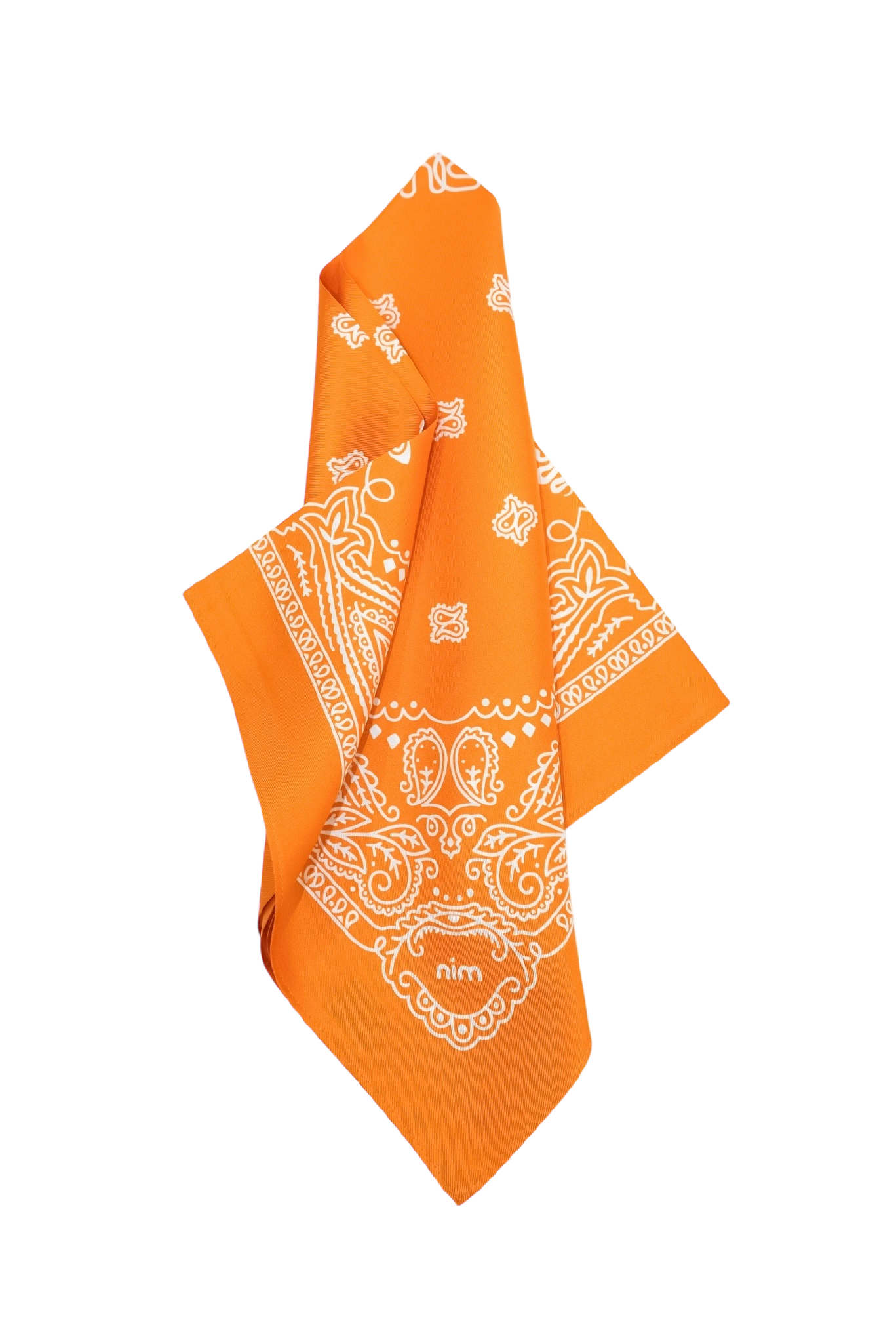 Silk Bag Scarf - Orange