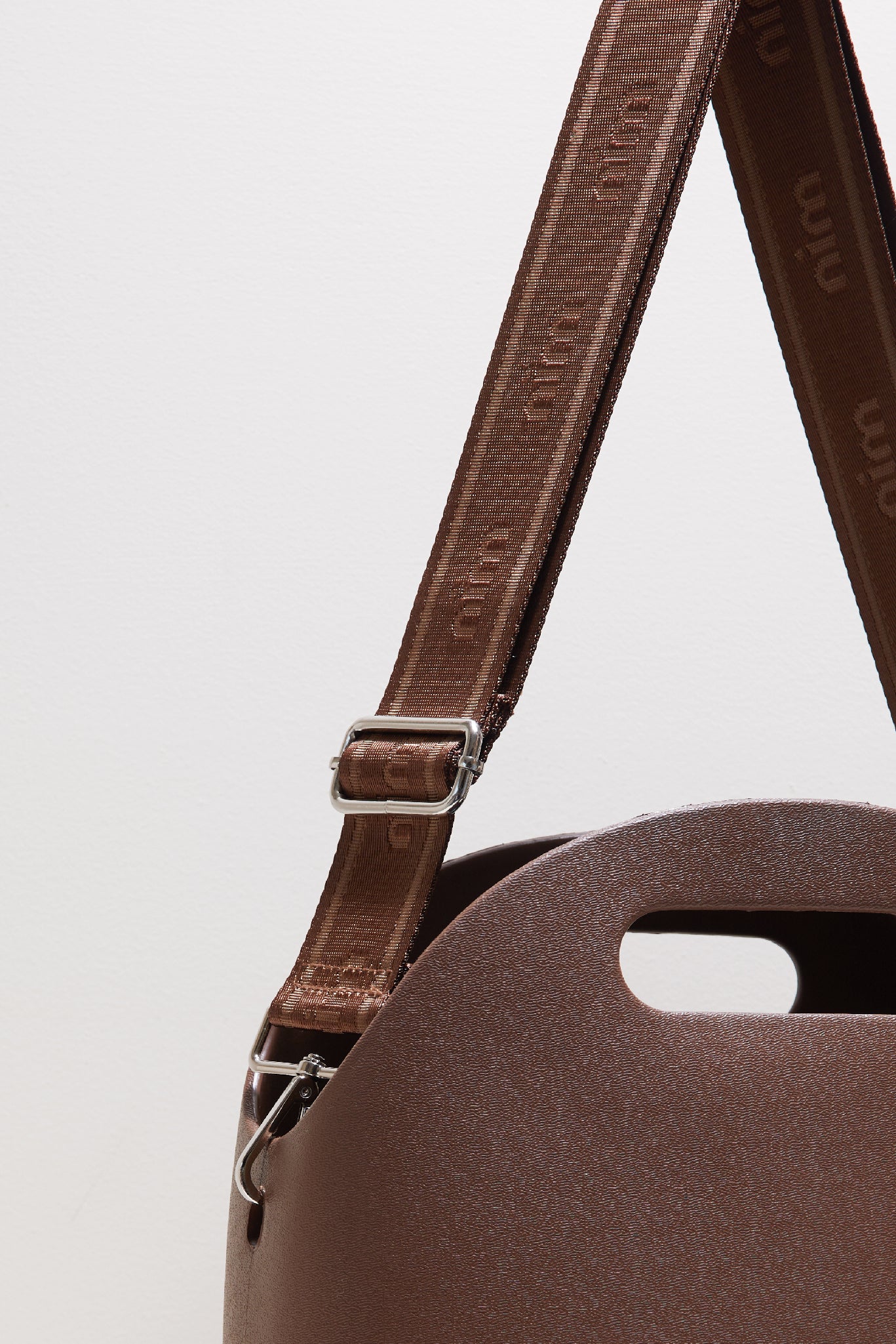 Shoulder Strap - Cocoa Mono + Silver