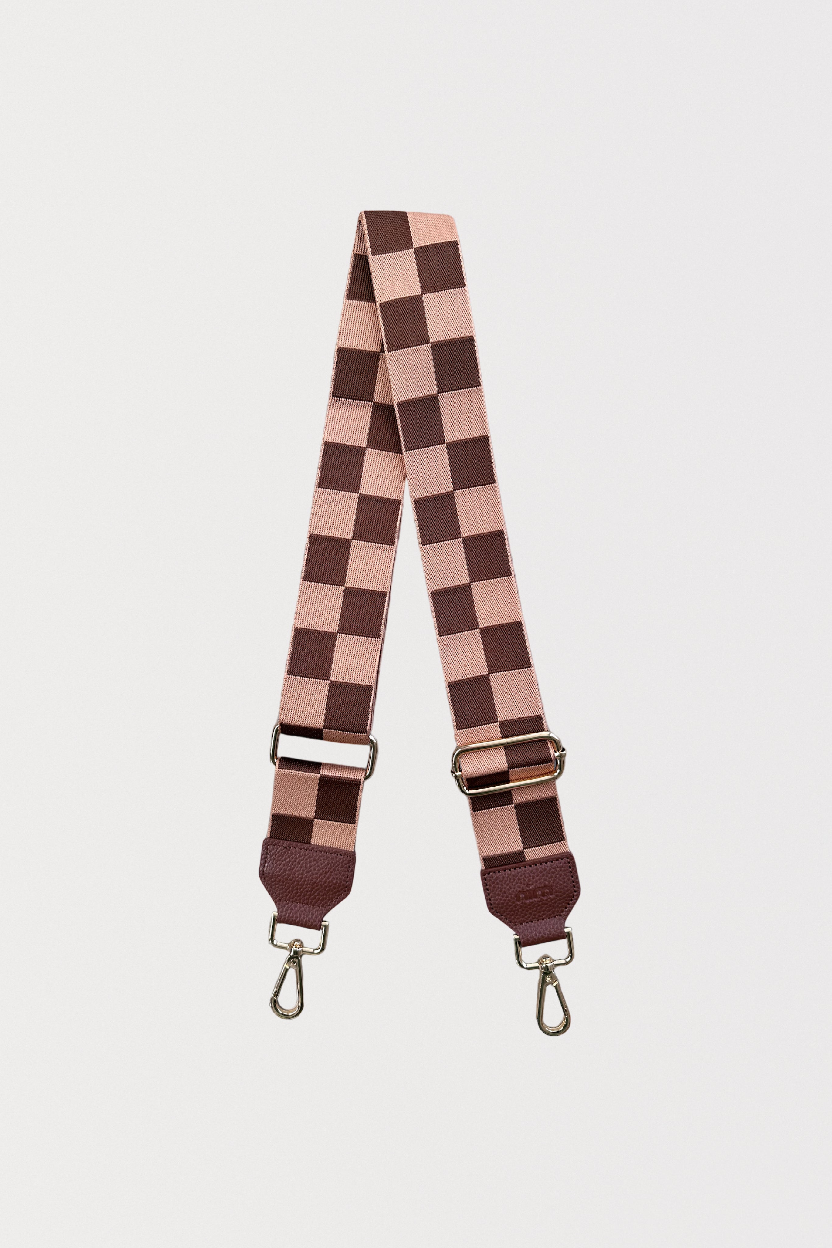 Shoulder Strap - Cocoa Check