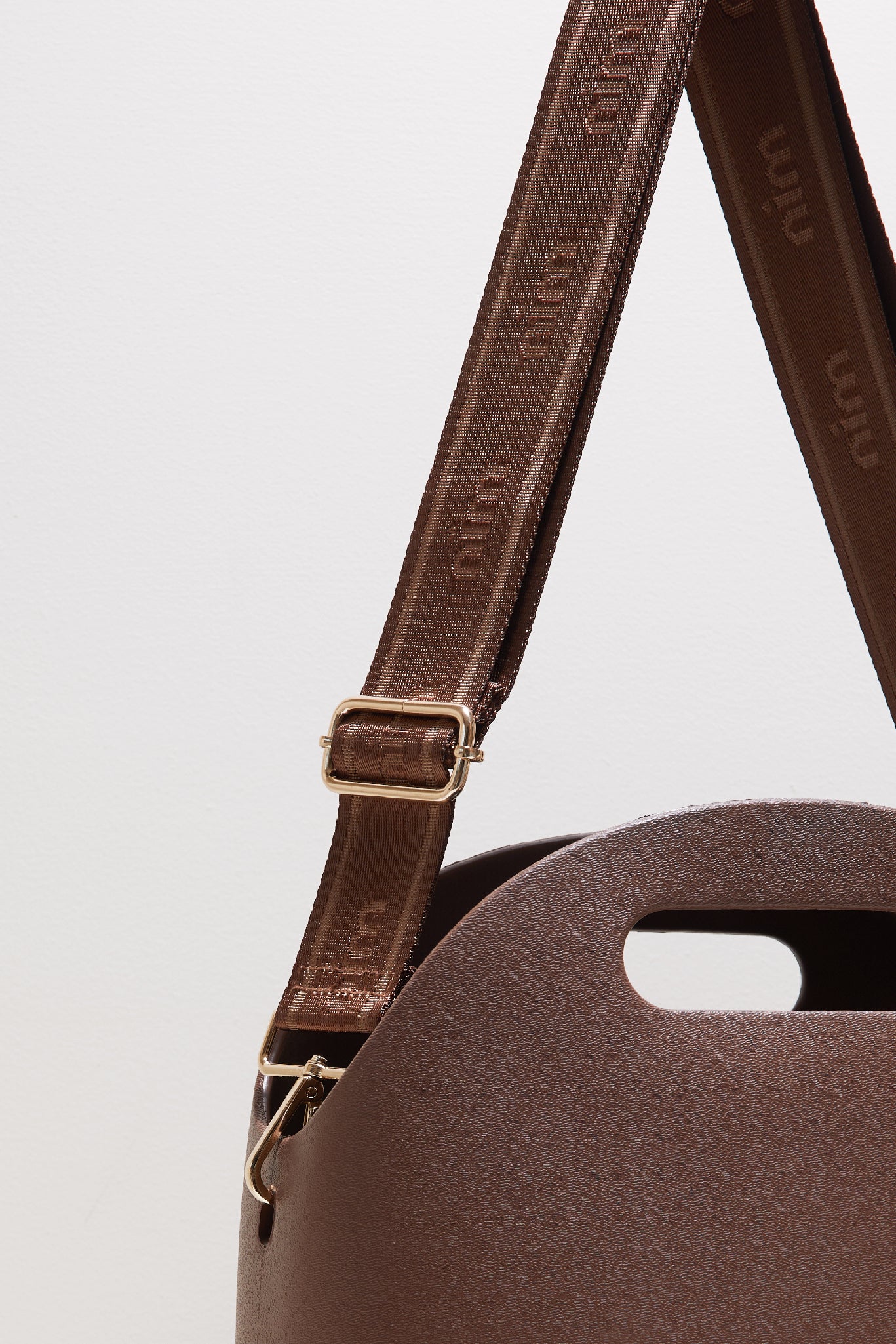 Shoulder Strap - Cocoa Mono + Gold